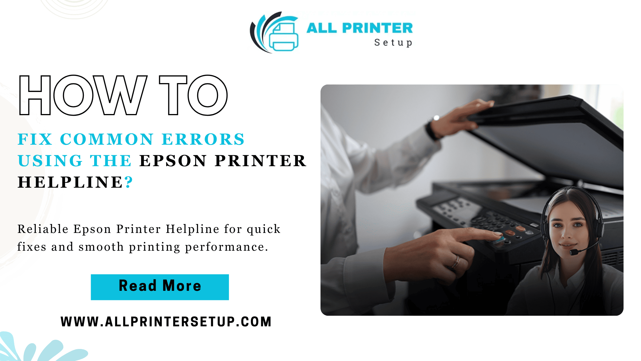 Epson Printer Helpline support by AllPrinterSetup.com